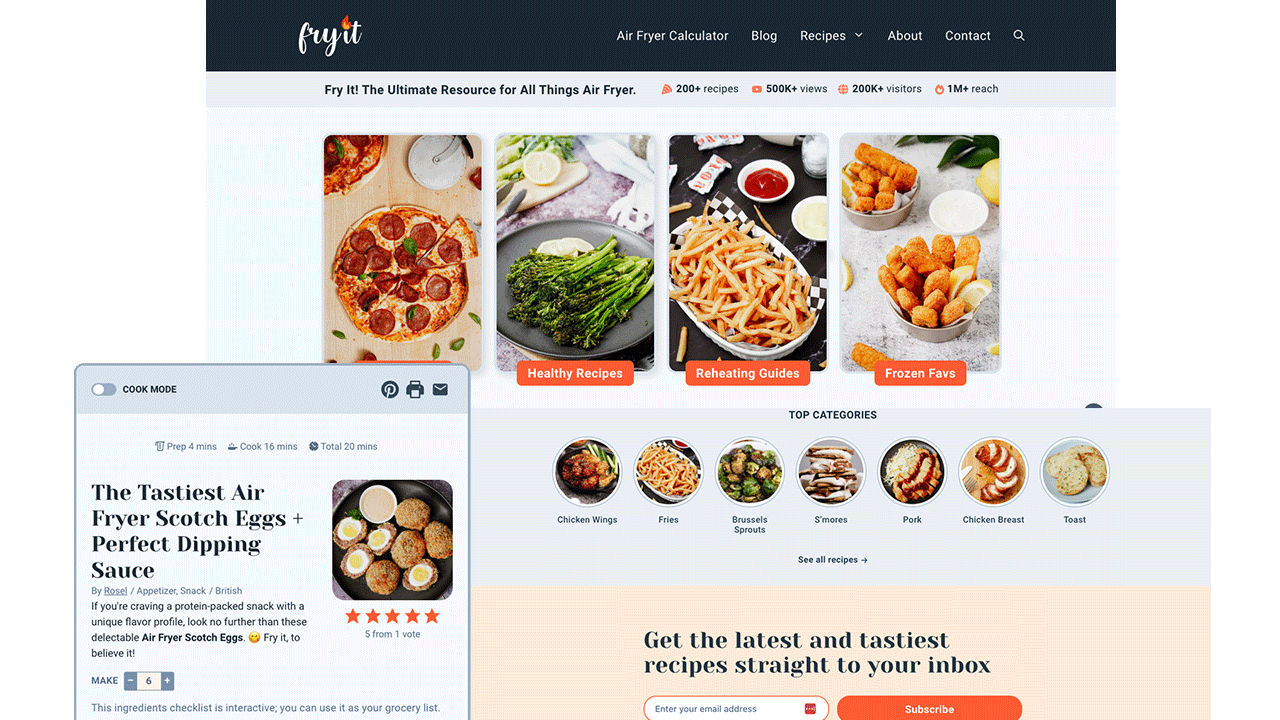 Fry It Desktop Design