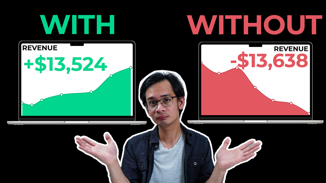 Comparing revenue gain or loss regarding the question "why do i need a website"
